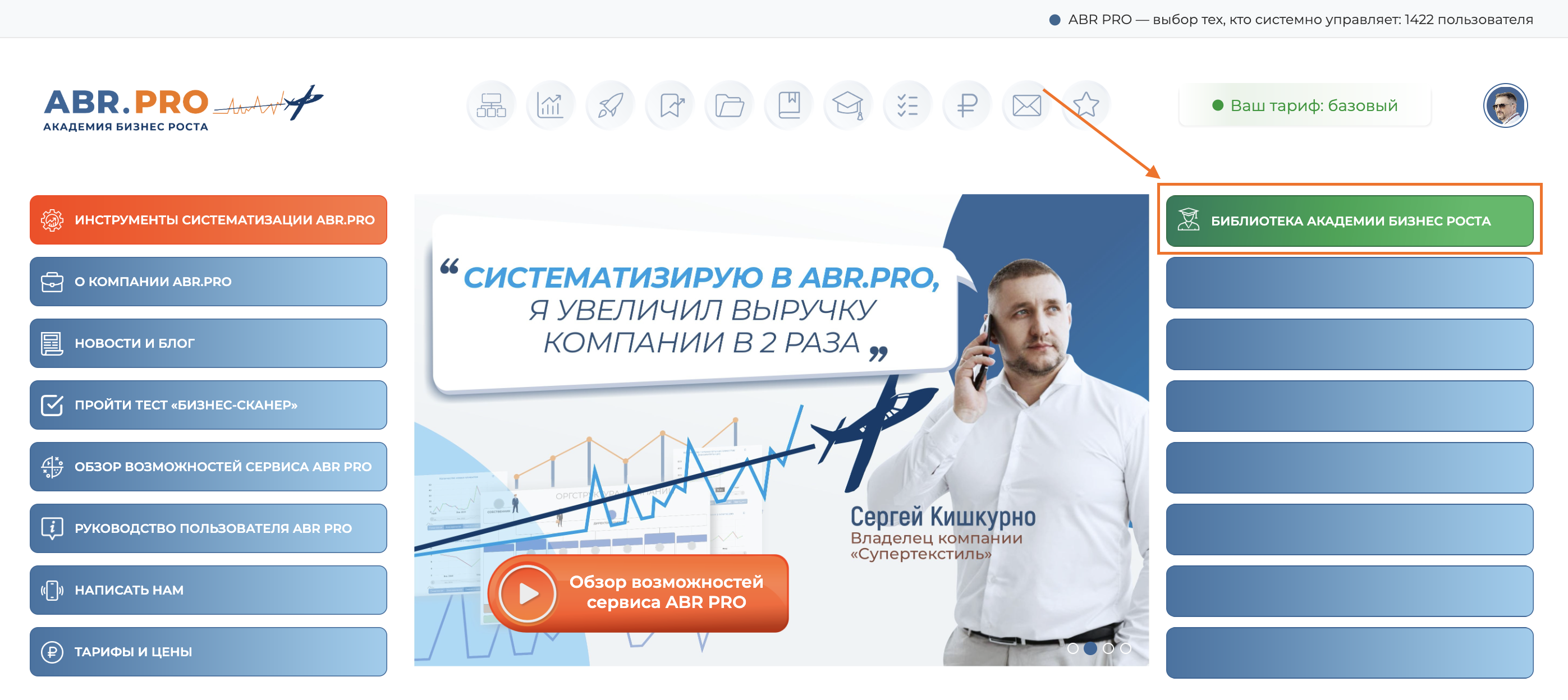 Бесплатная Академия Бизнес Роста от ABR.PRO — крупнейшая библиотека знаний по систематизации